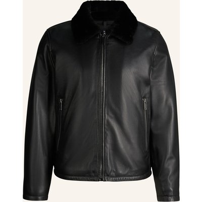Strellson Lederjacke schwarz