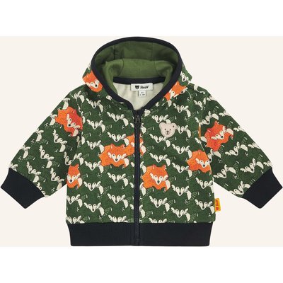 Steiff Sweatjacke Winter Adventure gruen