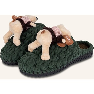 Uzurii Pantoffeln Pantoffel Cosy Snoopy gruen