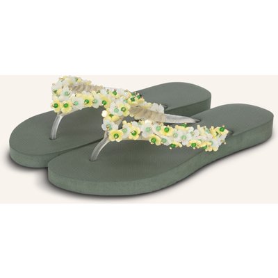 Uzurii Flip Flop Tulum Bloom Yellow gruen
