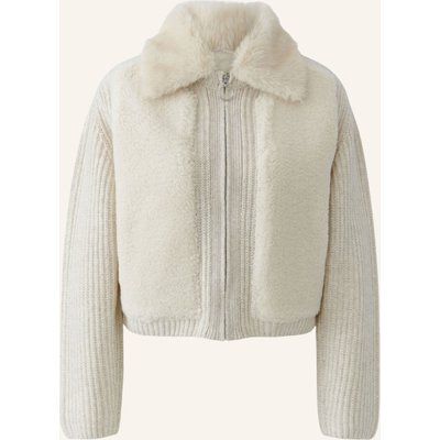 Oui Strickjacke beige