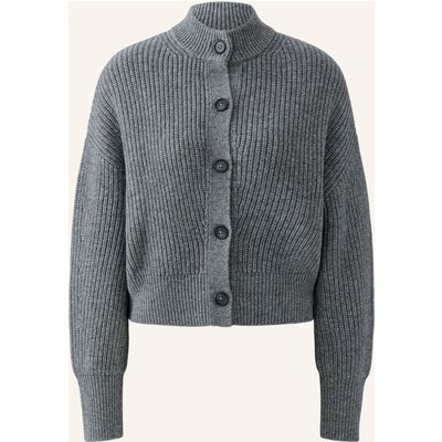 Oui Strickjacke grau