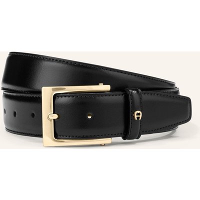 Aigner Ledergürtel Business schwarz