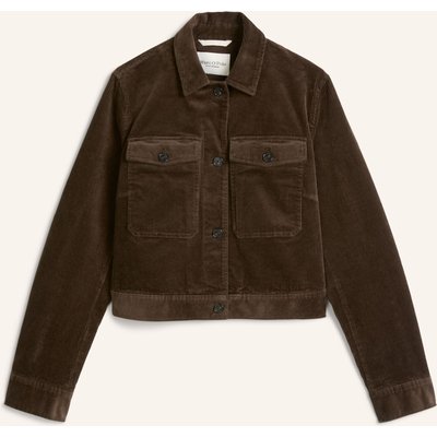 Marc O'polo Cord-Overshirt braun