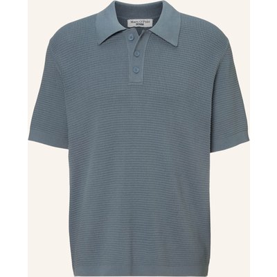 Marc O'polo Denim Strick Poloshirt blau