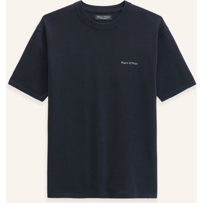 Marc O'polo Kurzarm-Pullover blau