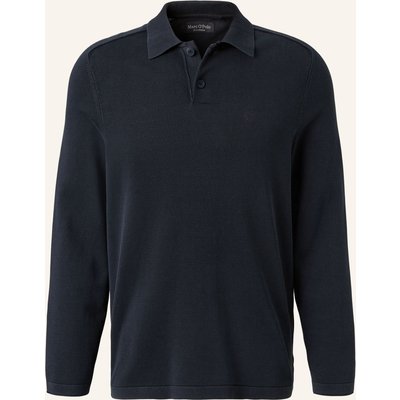 Marc O'polo Strick-Poloshirt blau