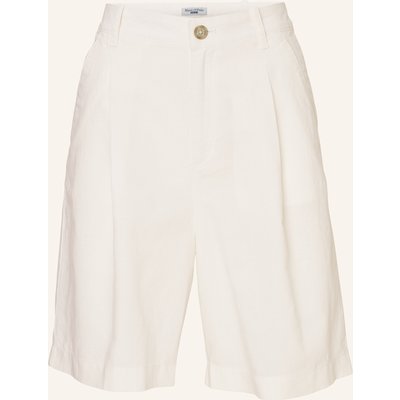 Marc O'polo Denim Bundfalten-Shorts weiss