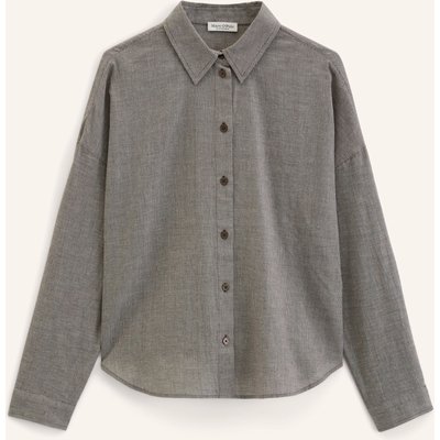 Marc O'polo Seersucker-Bluse braun