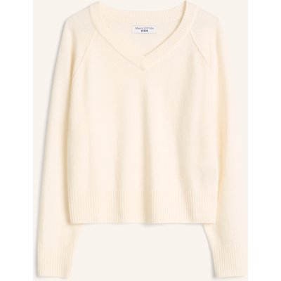 Marc O'polo Denim V-Neck-Pullover weiss