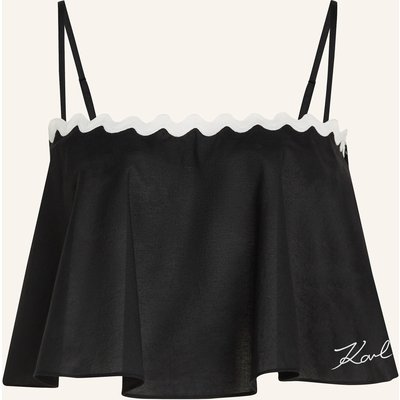 Karl Lagerfeld Top schwarz