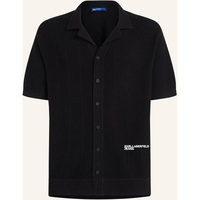 Karl Lagerfeld Jeans Poloshirt schwarz