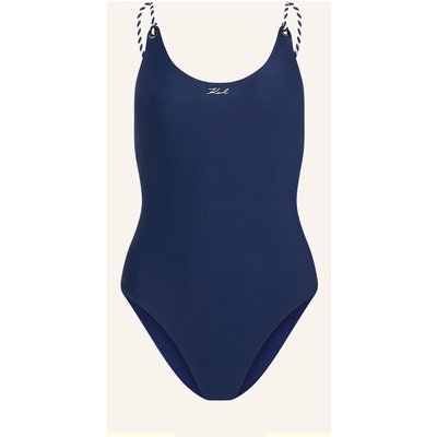 Karl Lagerfeld Badeanzug blau