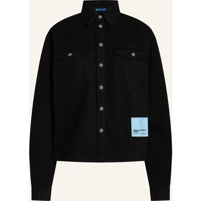Karl Lagerfeld Jeans Bluse X Pietro Terzini schwarz
