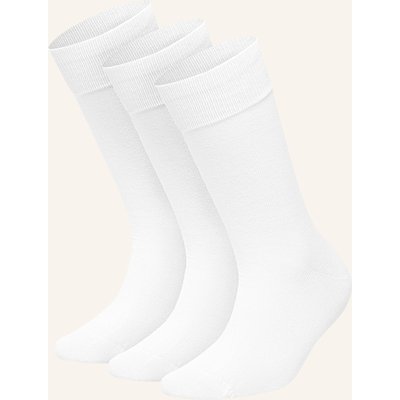 Dillysocks 3er-Pack Socken One Color Smooth weiss