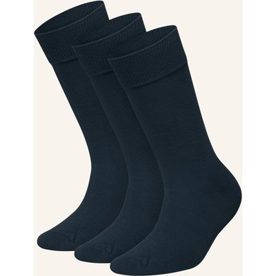 Dillysocks 3er-Pack Socken One Color Smooth blau