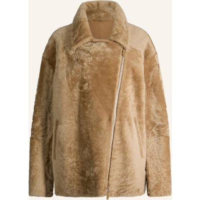 Windsor. Lederjacke beige