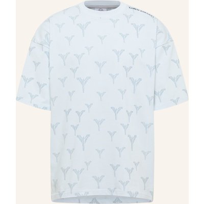 Carlo Colucci Logo T-Shirt - Clean Capsule Fasan blau