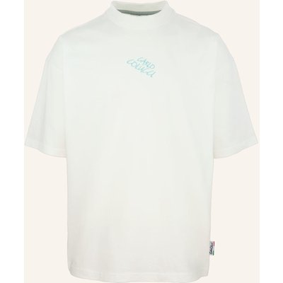 Carlo Colucci Backprint T-Shirt - Liquid Stitches Finetto weiss