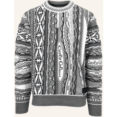Carlo Colucci Strickpullover - 3d Knit Fuscaldo schwarz