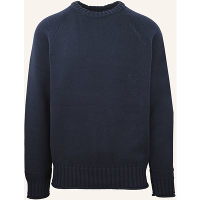 Carlo Colucci Rundhalspullover - Carlos Classic Fucci blau