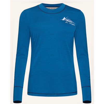 Vaude Funktionsshirt W Monviso Wool Ls T-Shirt blau