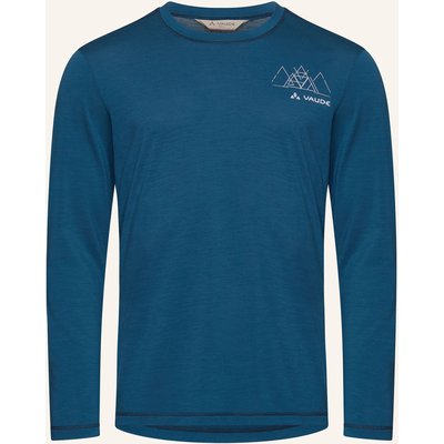 Vaude Funktionsshirt M Monviso Wool Ls T-Shirt blau