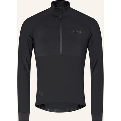 Vaude Radtrikot M Kuro Halfzip Ls Tricot schwarz