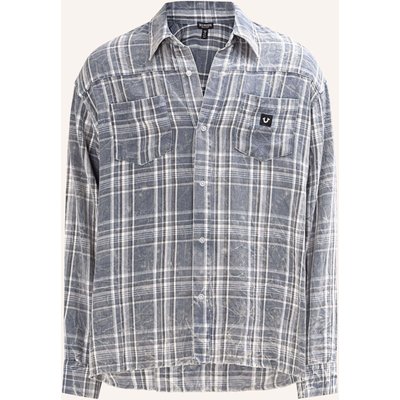 True Religion Flannellhemd blau