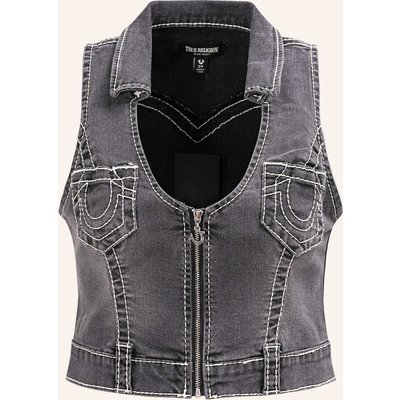 True Religion Top Zip Front schwarz