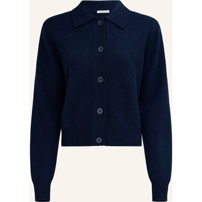 True Religion Strickjacke Polo Chunky blau