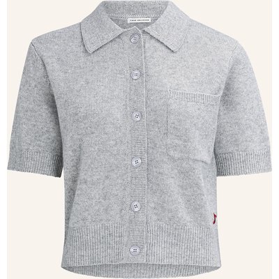 True Religion Strickjacke-Kurzarm Chunky grau