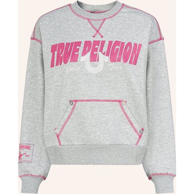 True Religion Sweatshirt Crystal grau