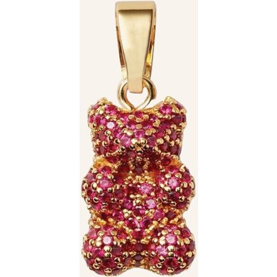 Crystal Haze Anhänger Auntie Bear Red By Glambou gold