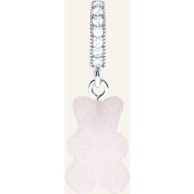 Crystal Haze Anhänger Fizzy Nostalgia Bear Strawberry Pave By Glambou silber