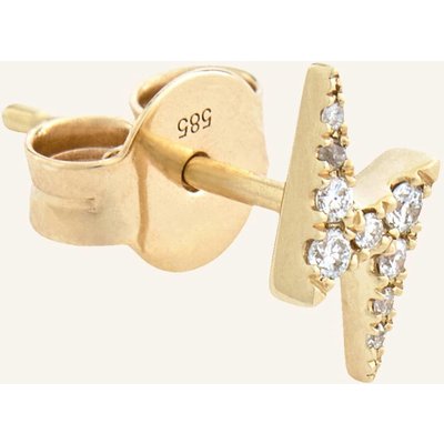 Juuls & Karats Single-Ohrstecker Lighting Bolt By Glambou gold
