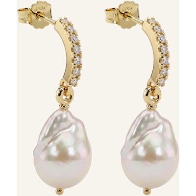 Pompidou Ohrhänger Selene Pearl By Glambou gold
