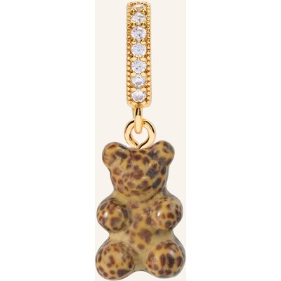 Crystal Haze Anhänger Cheetah Patterned Bear By Glambou gold