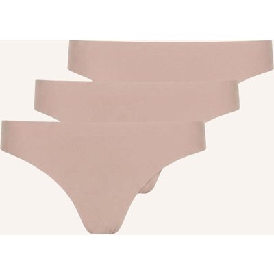 Snocks Microfiber Seamless Tanga beige
