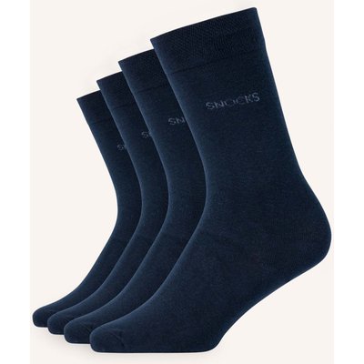 Snocks 4er-Pack Socken blau