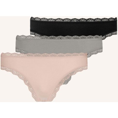 Snocks 3er-Pack String Mit Spitze gruen