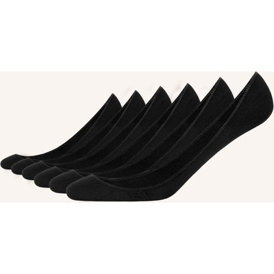 Snocks 6er-Pack Füßlinge schwarz