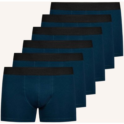 Snocks 6er-Pack Boxershorts Ohne Logo blau