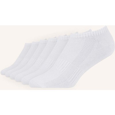 Snocks 6er-Pack Bambus Sneaker Socken weiss