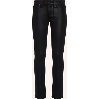 7 For All Mankind Jeans Low Skinny Skinny Fit schwarz