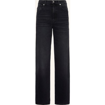 7 For All Mankind Jeans Stovepipe Straight Straight Fit schwarz