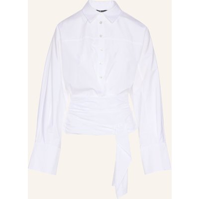 7 For All Mankind Woven Waist Tie Shirt weiss