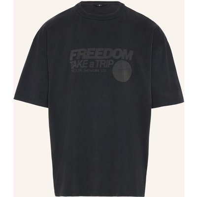 7 For All Mankind Knitted S/S Graphic Tee schwarz