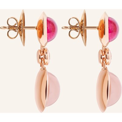 Tamara Comolli Ohrhänger Ohrhänger Bouton 2 Cabochons 'Blush' / Classic 18k Roségold rosegold