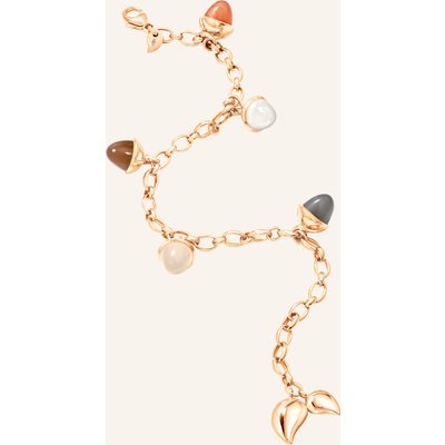 Tamara Comolli Armband Bracelet Mikado Flamenco Charm 'Cashmere' Aus 18 Karat Roségold Und Mondsteinen rosegold